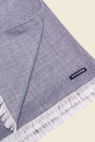 Foulard bleu marine homme