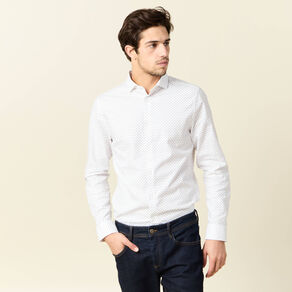Chemise éco-responsable blanc homme