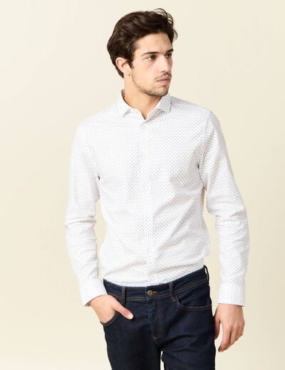 Chemise éco-responsable blanc homme
