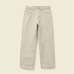 Jeans large 5 poches longueur 32 denim beige homme