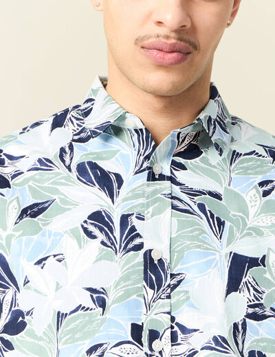 Chemise manches courtes multicolore homme