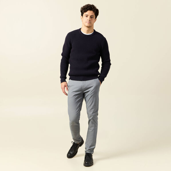 Pantalon slim Instinct chino gris homme