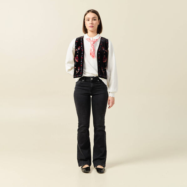 sweat manches longues col polo ecru femme Sweat manches longues col polo ecru femme