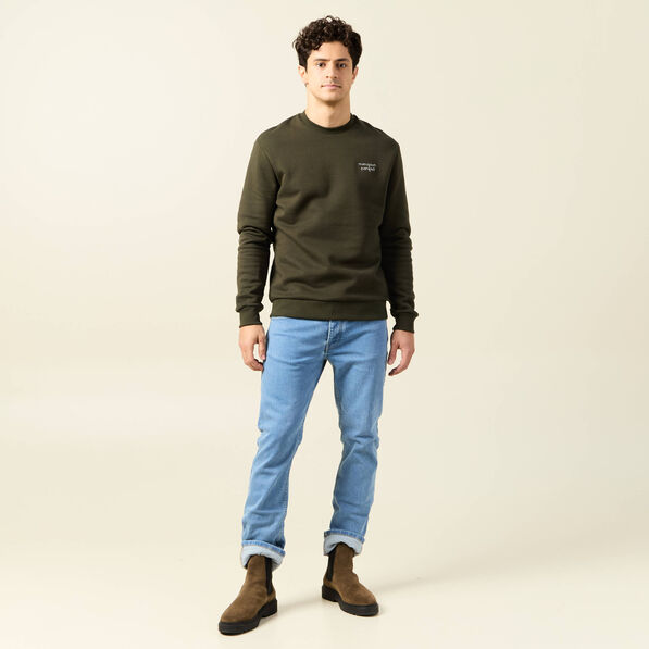 sweat manches longues vert kaki homme Sweat manches longues vert kaki homme