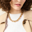 Collier chaîne couleur or femme