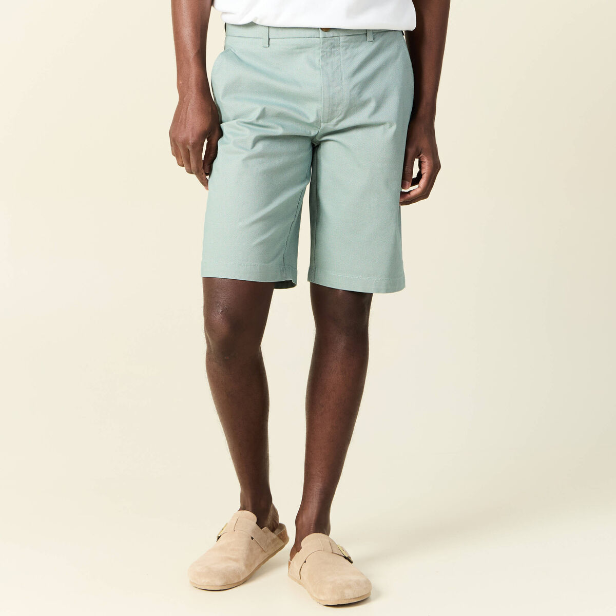 Short vert clair homme
