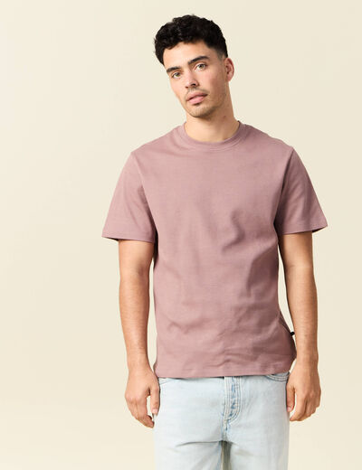 T-shirt manches courtes vieux rose homme