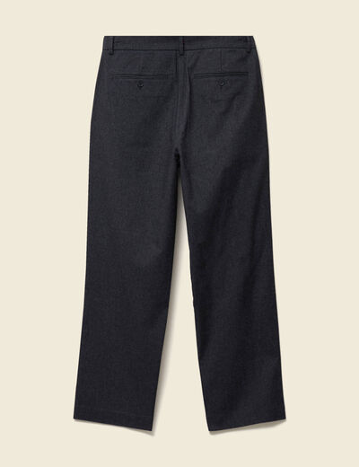 Pantalon chino large longueur 32 gris fonc&eacute; homme