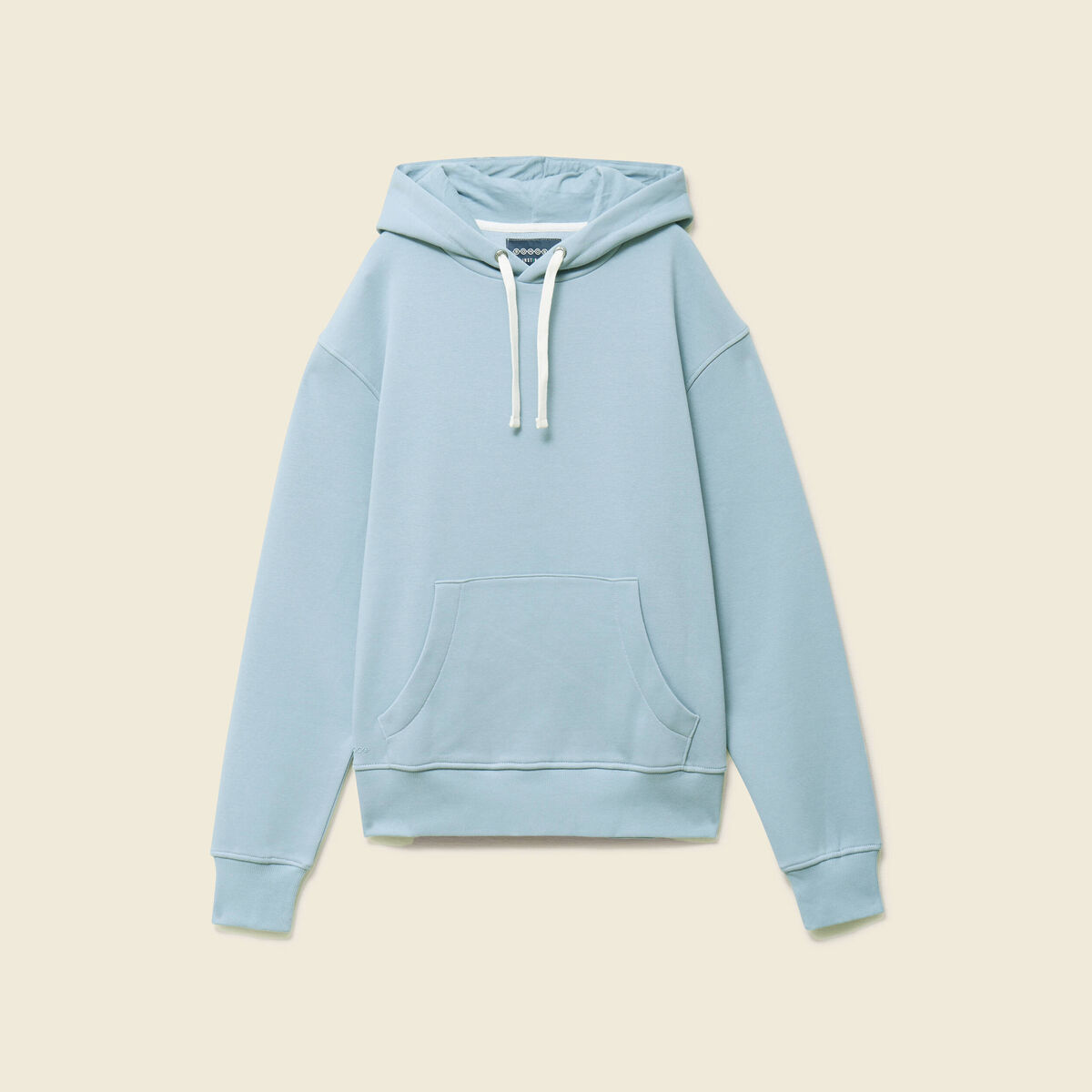 Sweat &agrave; capuche bleu clair homme