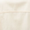 Blouson oversize manches longues denim blanc femme