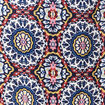 Jupe midi droite fendue bleu marine femme