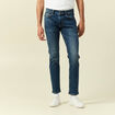 Jeans slim 5 poches longueur 32 denim dirty homme