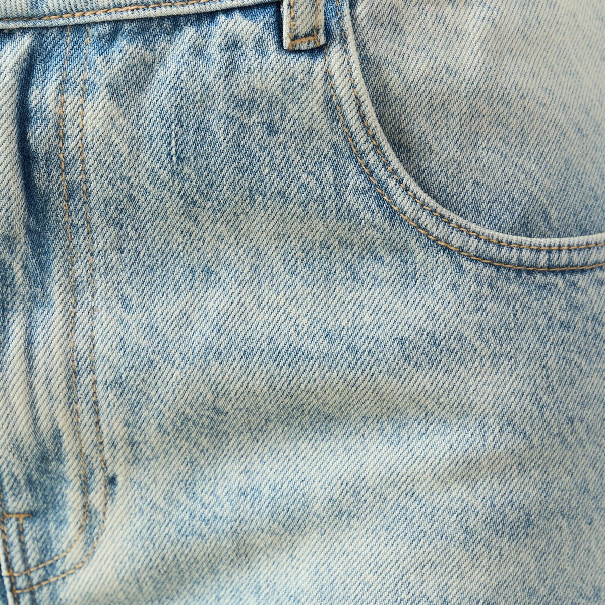 Jeans loose taille standard bleu femme