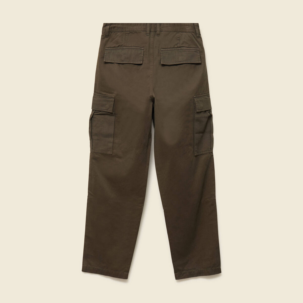Pantalon cargo battle bi-mati&egrave;re coton vert kaki homme