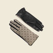 Gants en cuir avec doublure noir femme