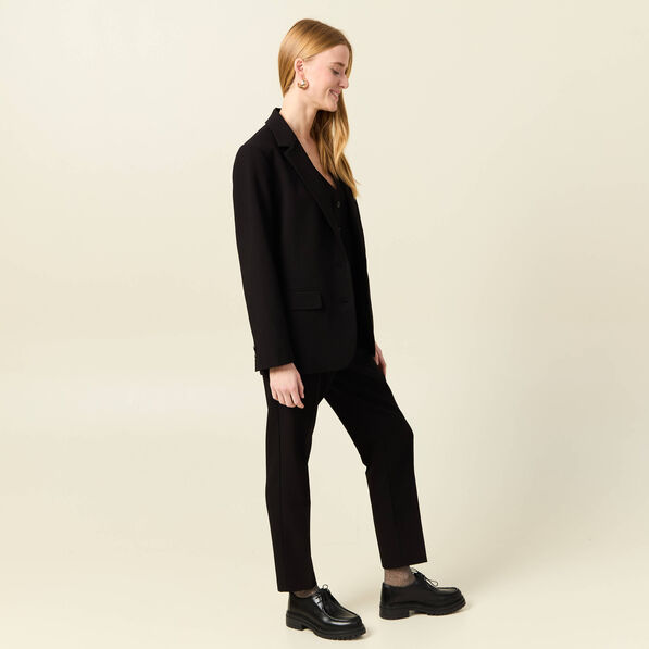 veste blazer droite noir femme Veste blazer droite noir femme