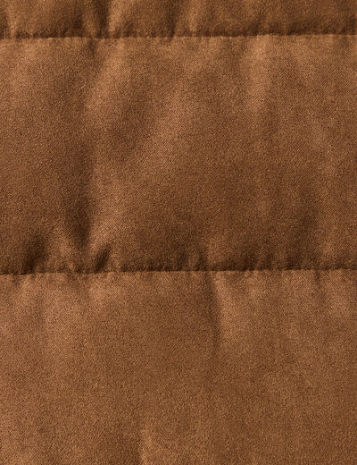 Doudoune sans manches doublée marron homme