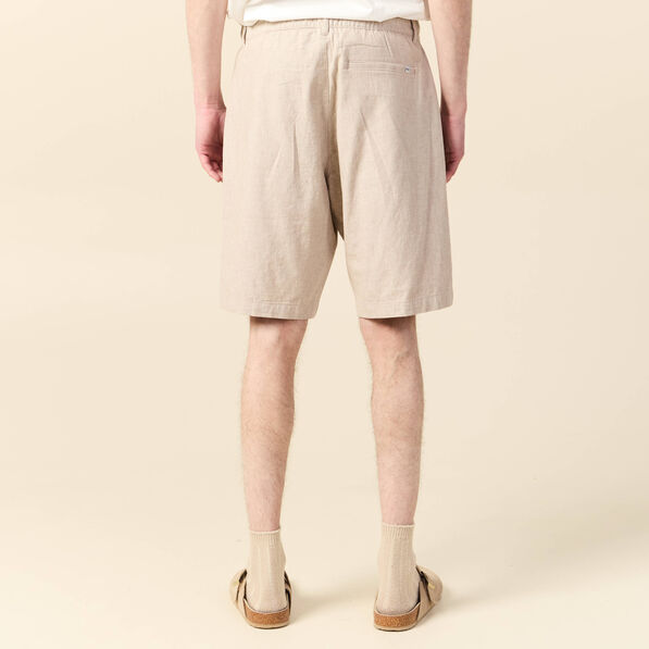 Bermuda droit beige homme
