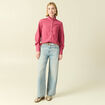 Jeans loose taille standard bleu femme
