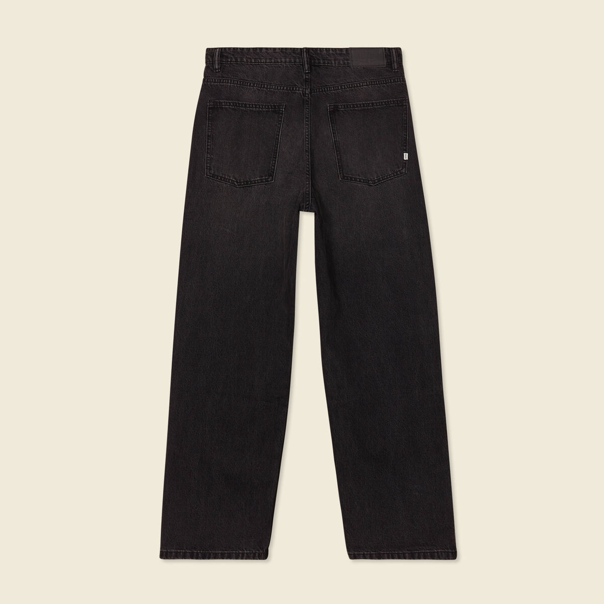 Jeans loose 5 poches denim noir homme
