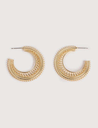 Boucles d'oreilles couleur or femme