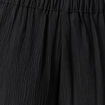 Pantalon large taille haute fluide noir femme