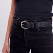 Ceinture embossée noir femme