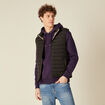 Doudoune droite sans manches noir homme