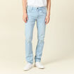Jeans straight denim snow bleach homme