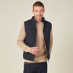 Doudoune droite sans manches bleu marine homme