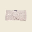 Bandeau tricoté sequins gris femme