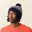 Bonnet à pompon bleu marine homme