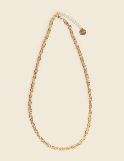 Collier couleur or femme