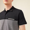 Polo éco-responsable bleu marine homme