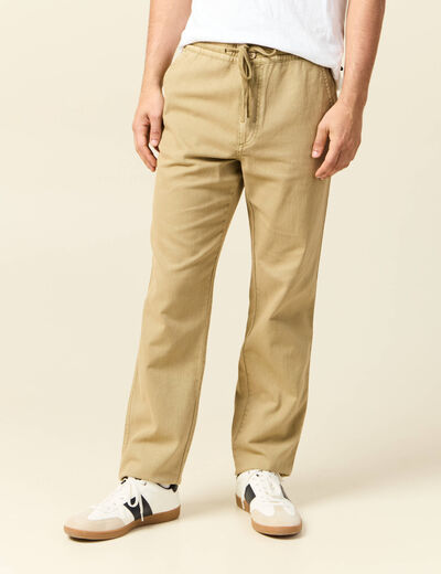 Pantalon chino beige homme