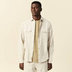 Chemise manches longues beige homme
