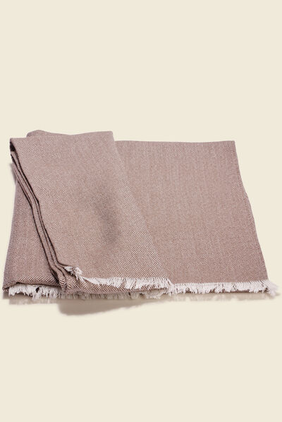 Foulard marron foncé homme