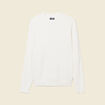 Pull manches longues col rond ecru homme