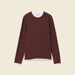 T-shirt manches longues bordeaux homme