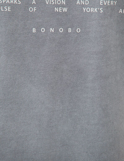 T-shirt en coton manches courtes gris homme