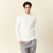 Pull manches longues ecru homme