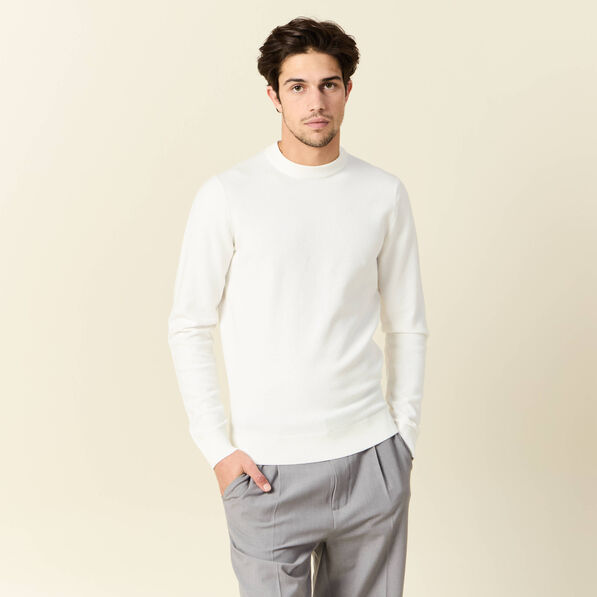 pull manches longues ecru homme Pull manches longues ecru homme