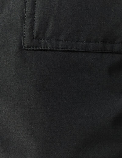 Blouson capuche doublure noir homme