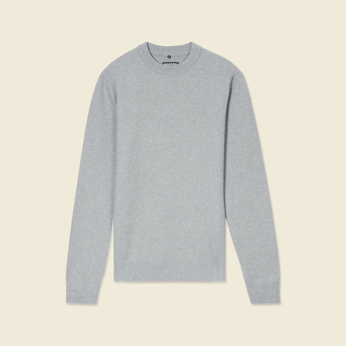 Pull manches longues gris homme