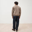 Blouson doubl&eacute; manches longues taupe homme