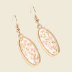 Boucles d'oreilles pendantes couleur or femme