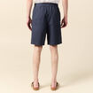 Bermuda droit bleu marine homme