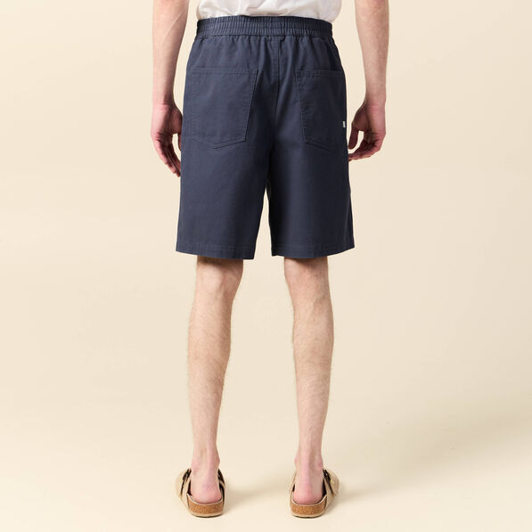 Bermuda droit bleu marine homme