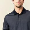 Polo manches courtes bleu marine homme