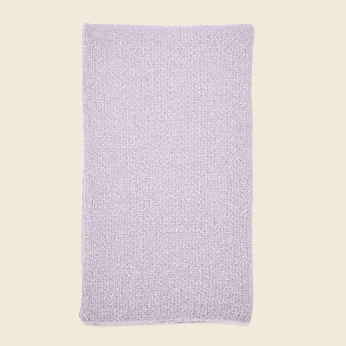 Écharpe tricotée gris clair femme